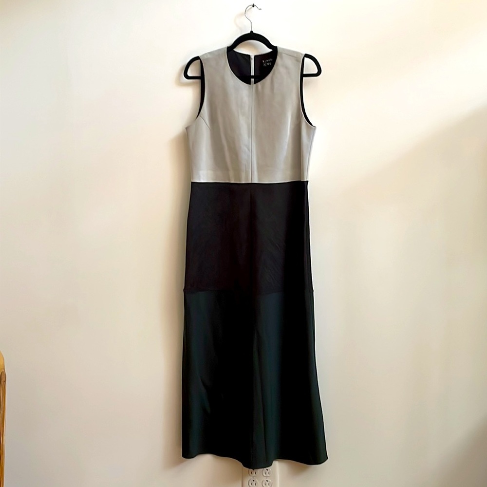 Theory Colorblock Pattern Long/Maxi Sleeveless Dr… - image 1